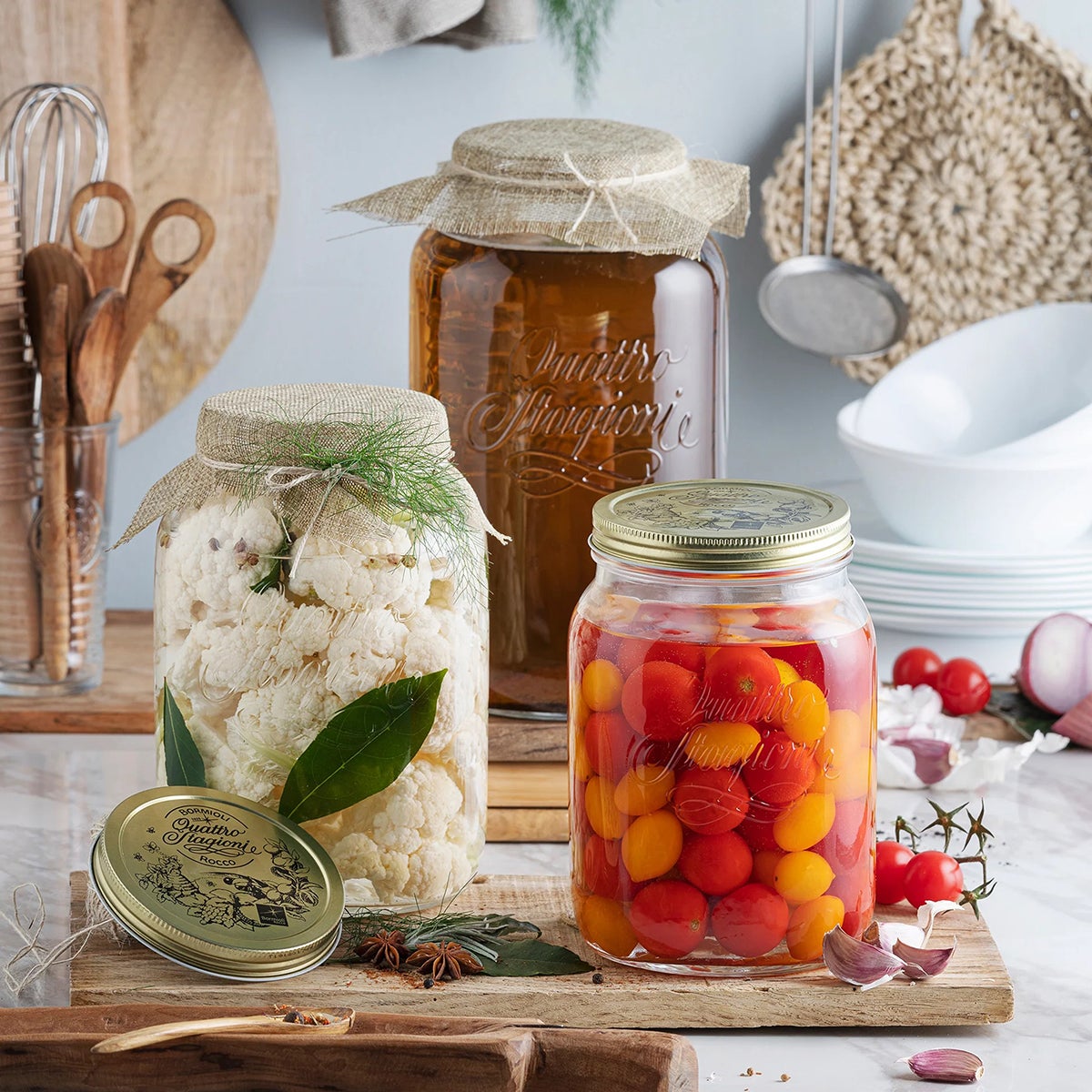 Quattro Stagioni Glass Canning Jars | The Container Store